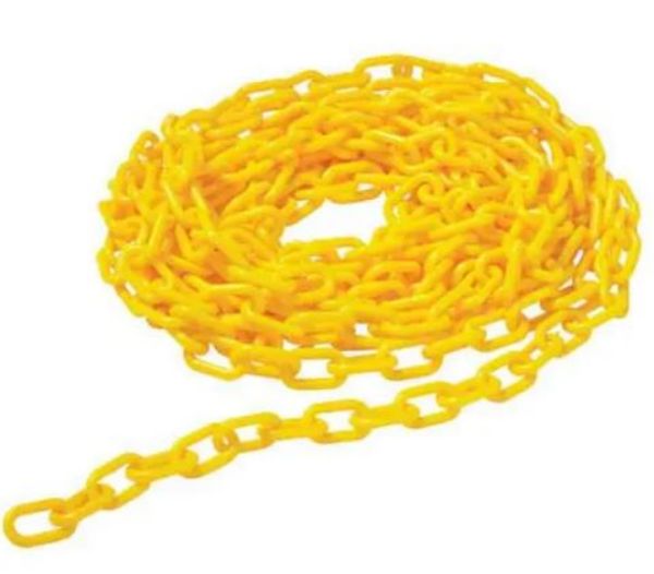 Picture of PRO PLASTIC SAFETY CHAIN YELLOW 8MM X 25M